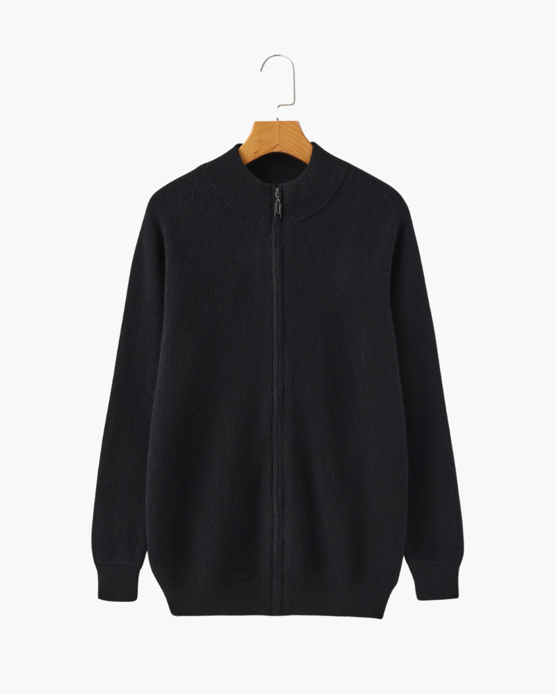 Gilet Zippé 100 % Cachemire