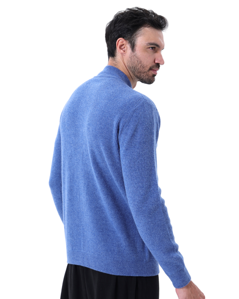 Gilet Zippé 100 % Cachemire