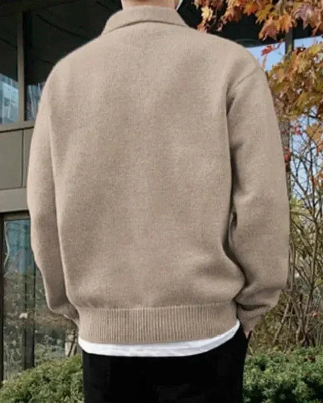 Pull Demi-Zip en Laine (Édition Classique 100 % Laine)