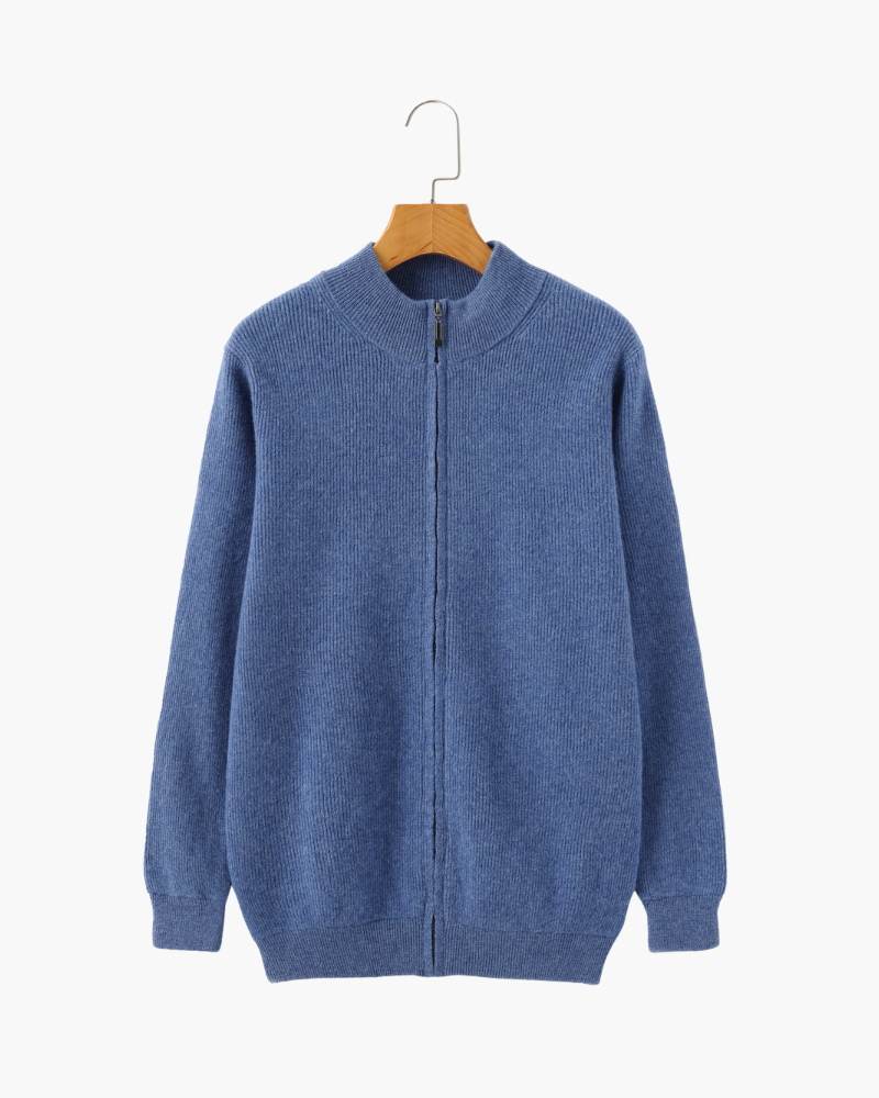 Gilet Zippé 100 % Cachemire