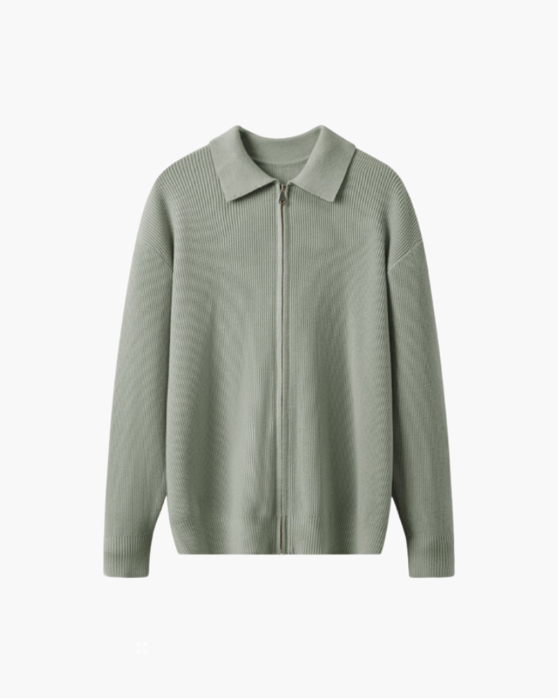Pull Zippé 100 % Laine Premium