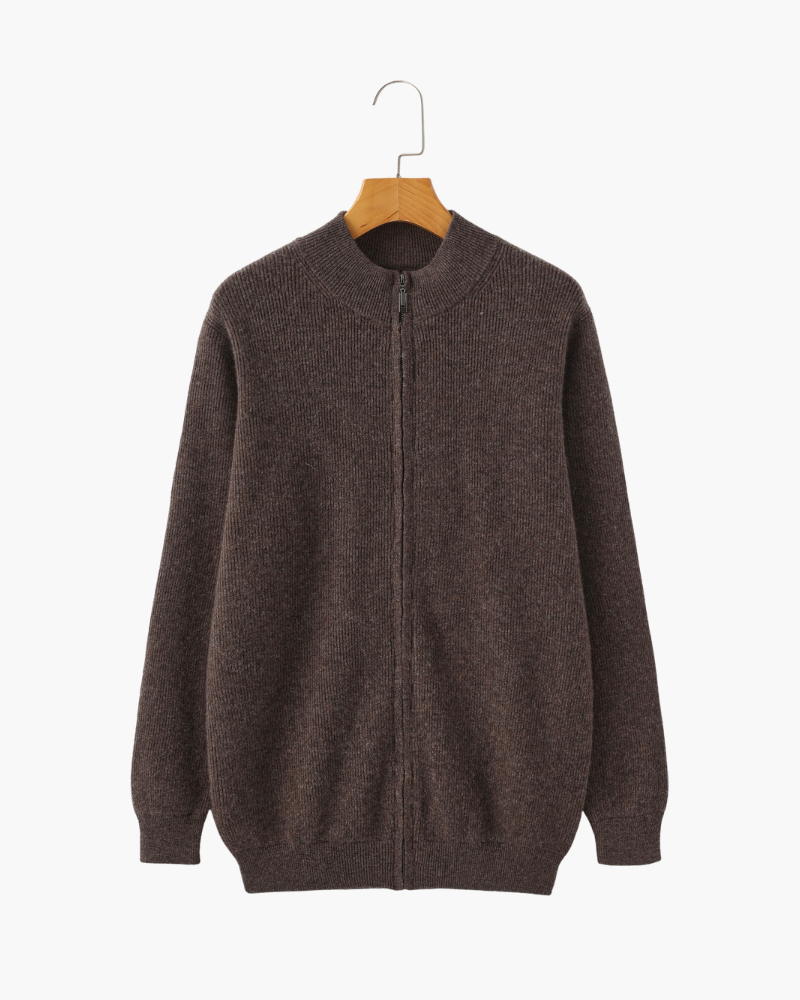 Gilet Zippé 100 % Cachemire