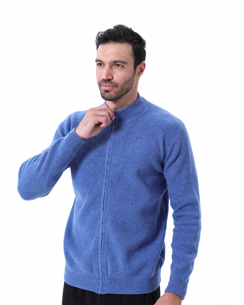 Gilet Zippé 100 % Cachemire