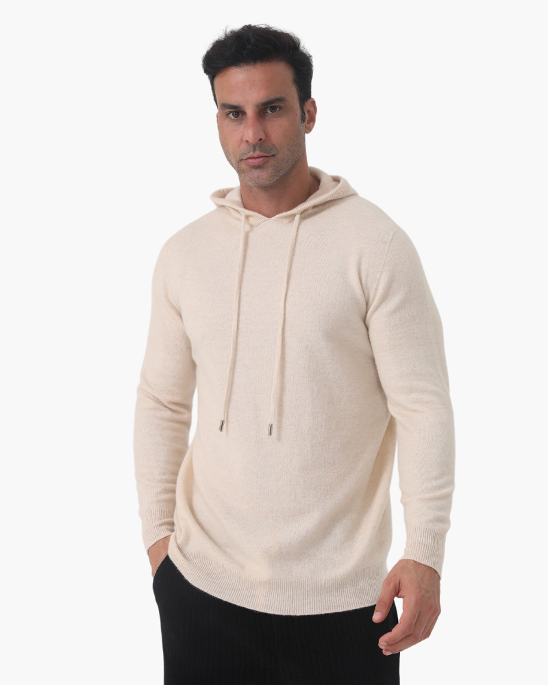 Sweat à Capuche 100 % Cachemire