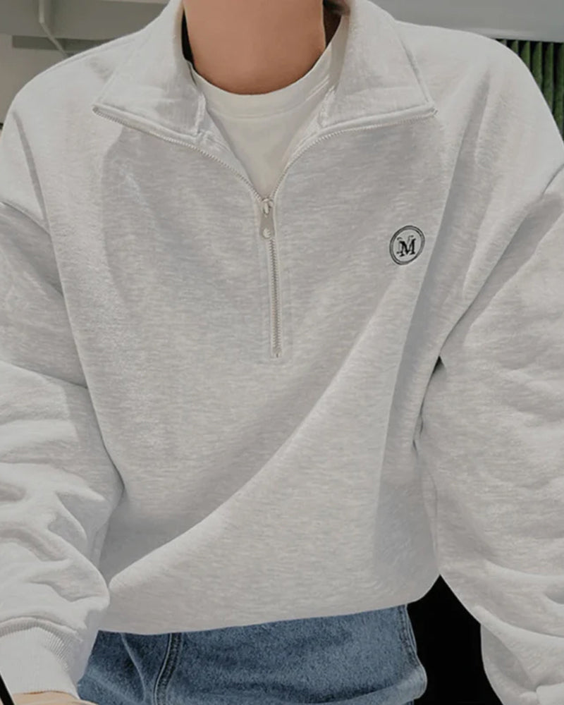 Sweat Zippé Miami en Coton Bio