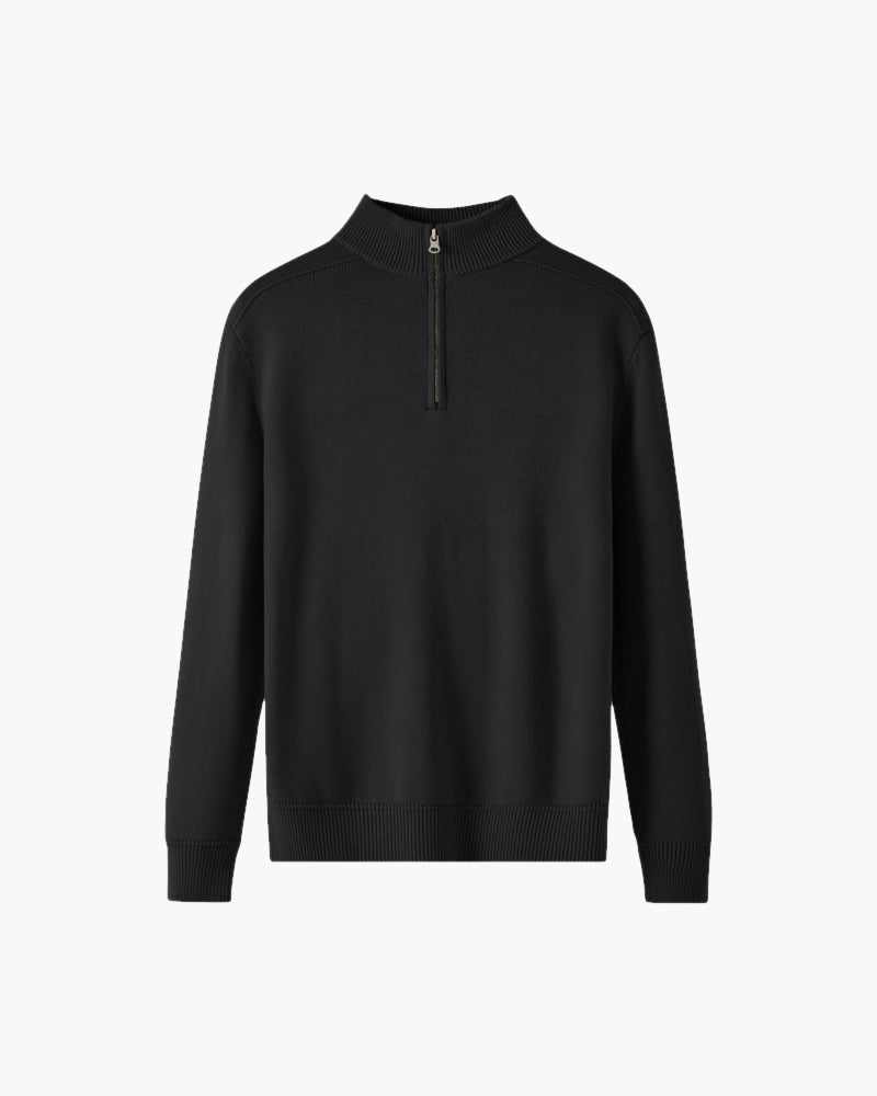 Pull Demi-Zip 100 % Laine Mérinos