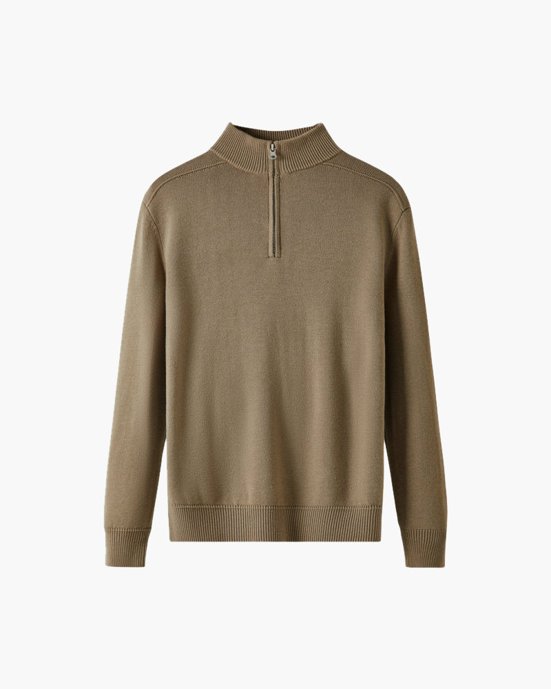 Pull Demi-Zip 100 % Laine Mérinos
