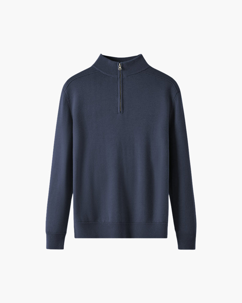 Pull Demi-Zip 100 % Laine Mérinos