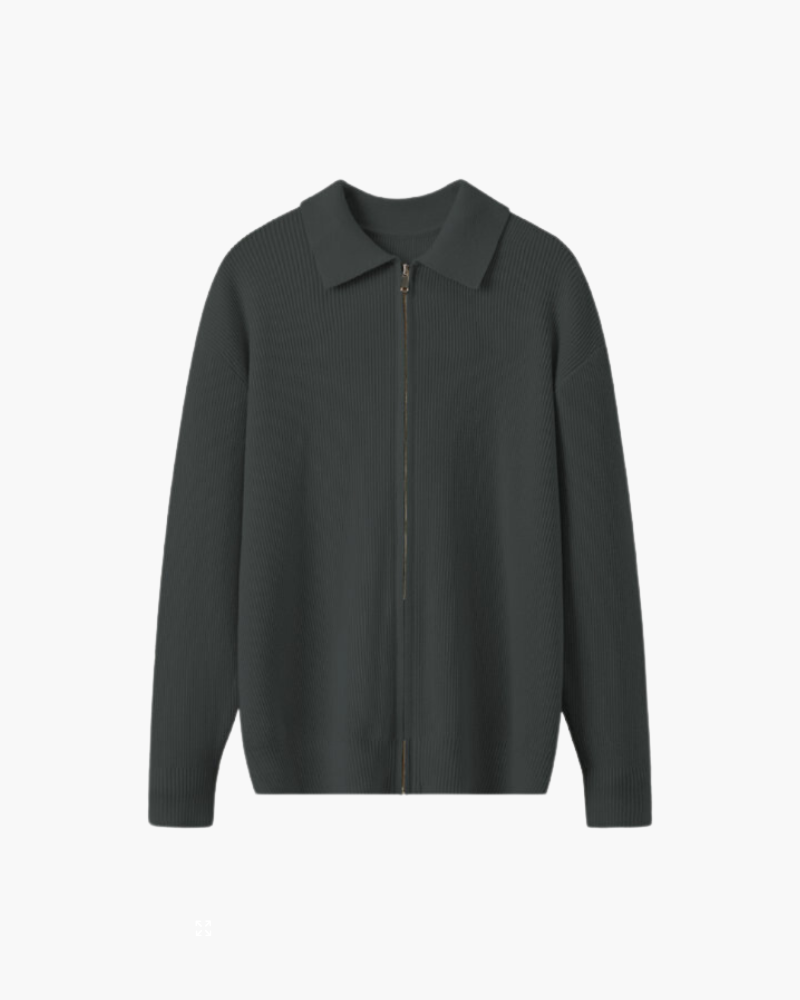 Pull Zippé 100 % Laine Premium