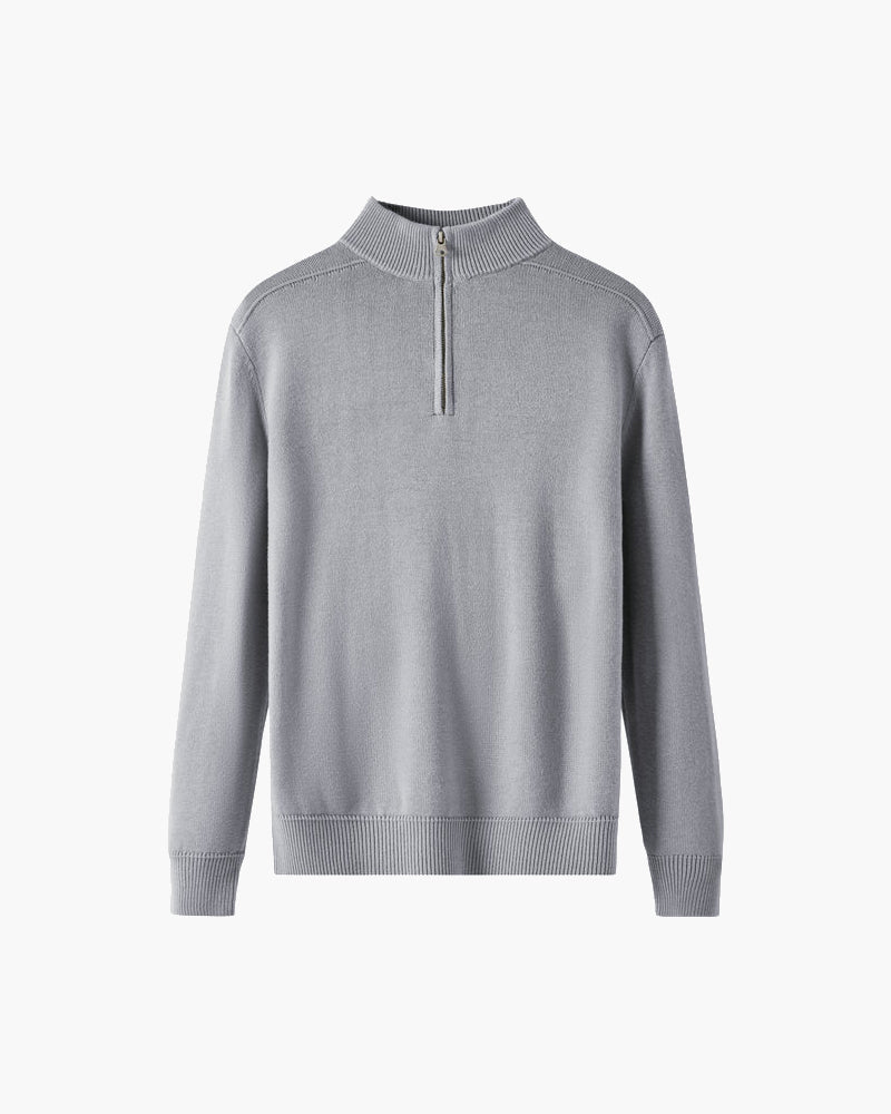 Pull Demi-Zip 100 % Laine Mérinos